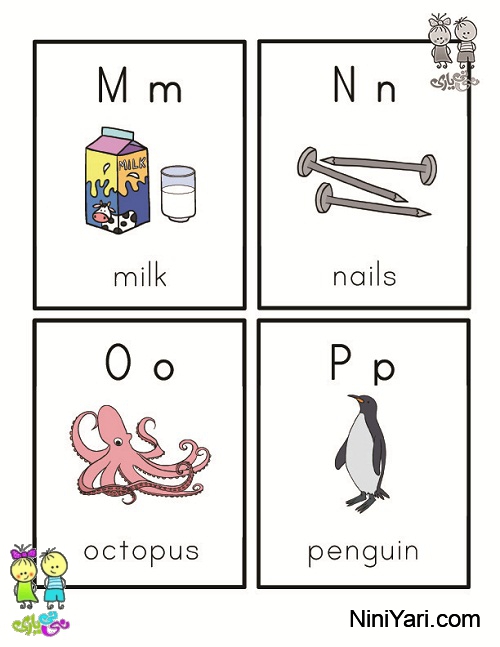 Flash Cards - Letters N - P
